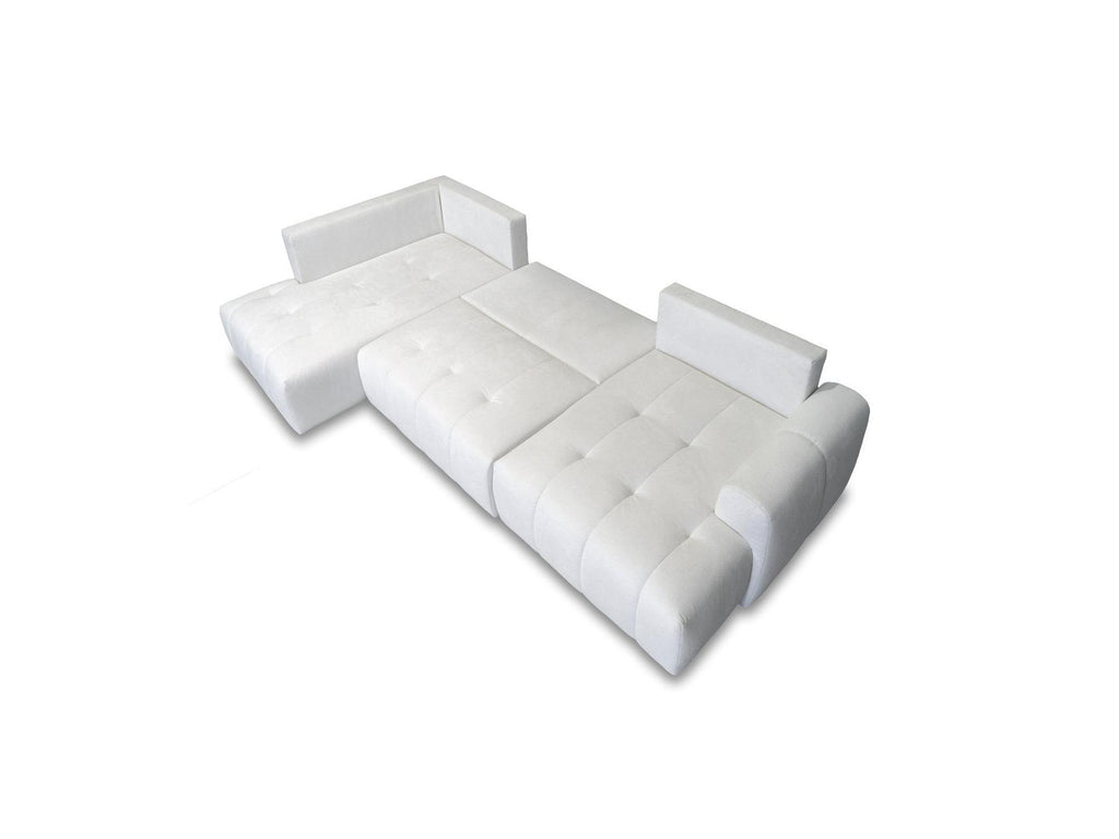 Roxelane - Panoramic Sofa Bed - Mottled Fabric - Right-Hand Corner