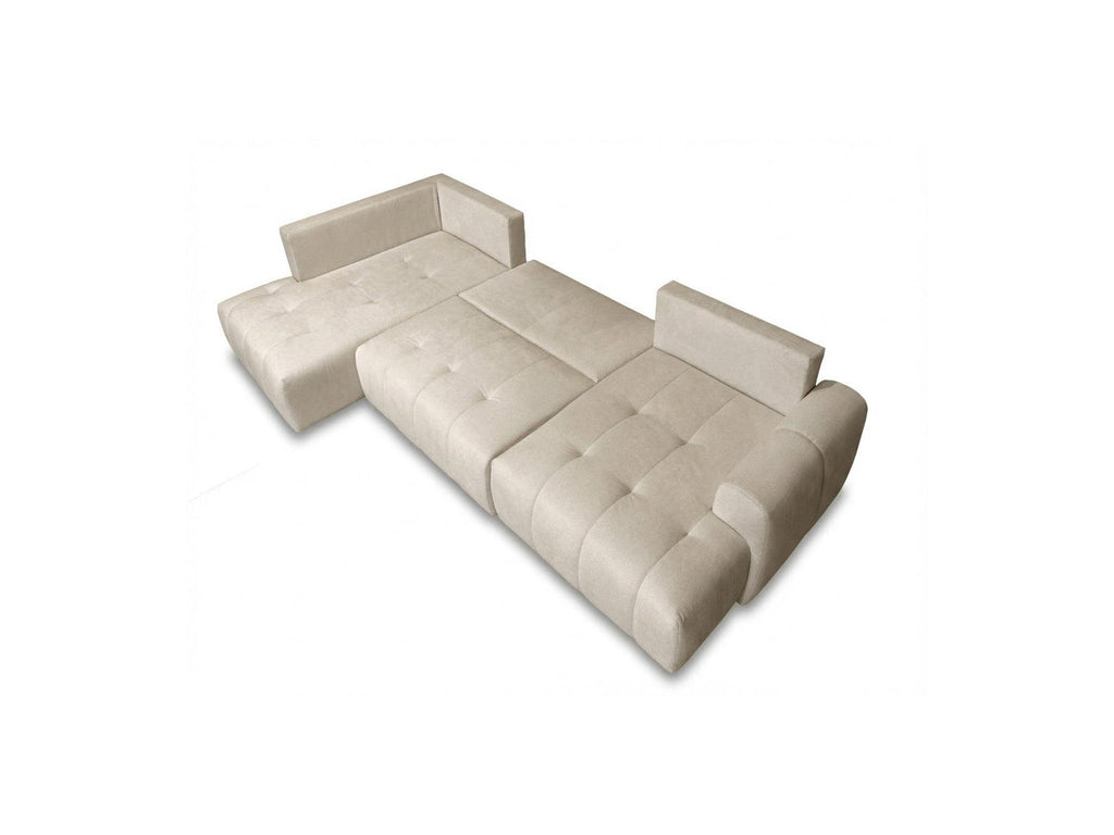 Roxelane - Panoramic Sofa Bed - Mottled Fabric - Right-Hand Corner