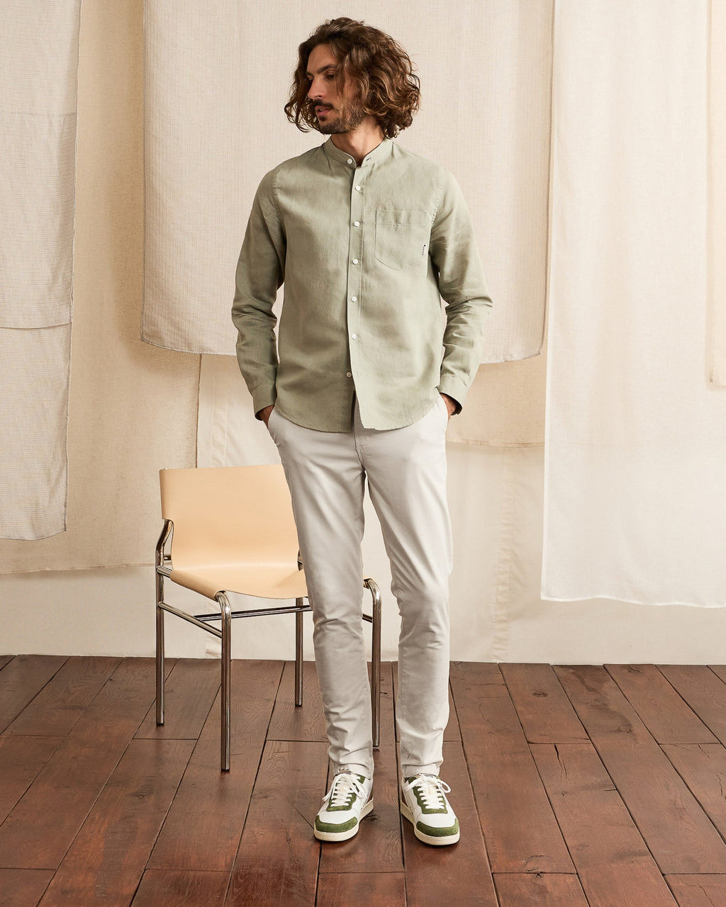 Chino Écru Coton Bio
