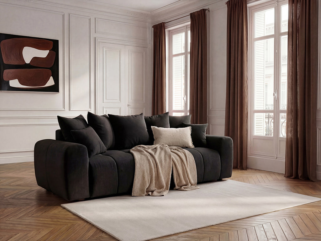 Roxelane - 3-Seater Sofa Bed - Heathered Fabric