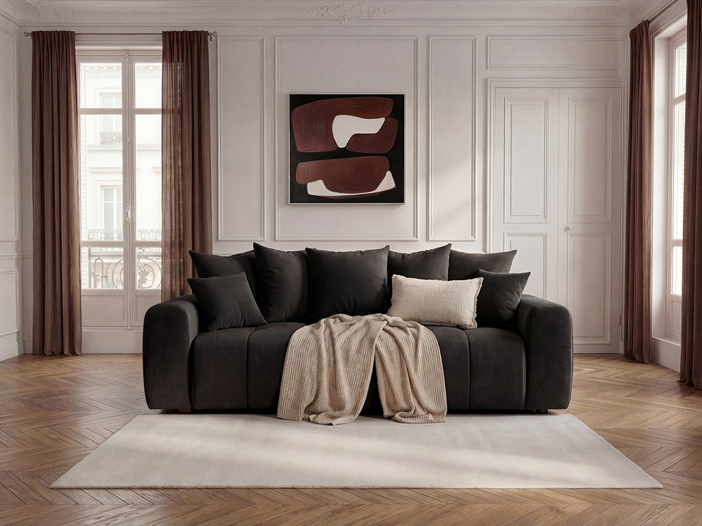Roxelane - 3-Seater Sofa Bed - Heathered Fabric