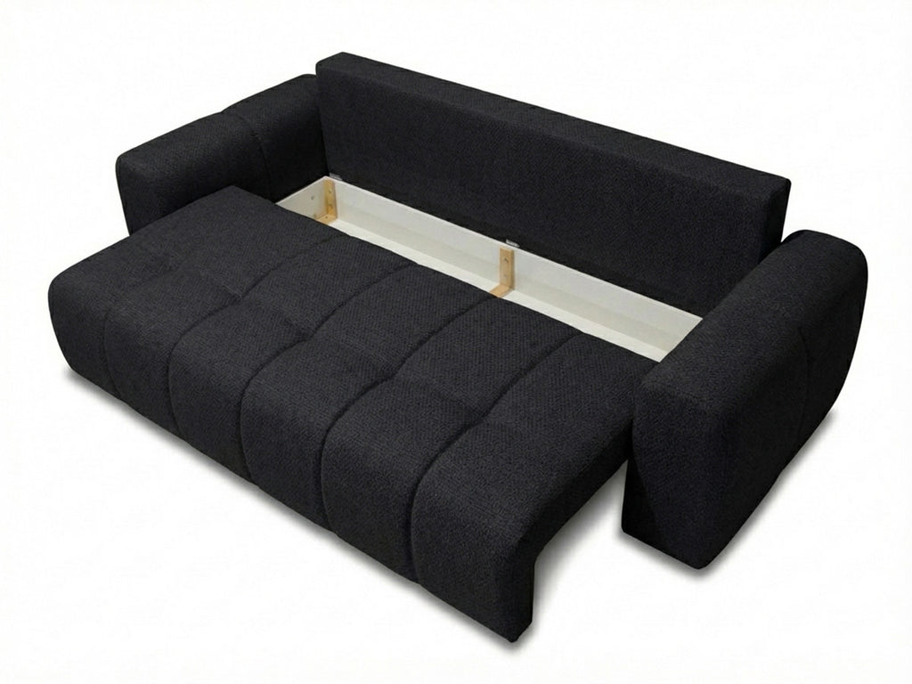 Roxelane - 3-Seater Sofa Bed - Heathered Fabric