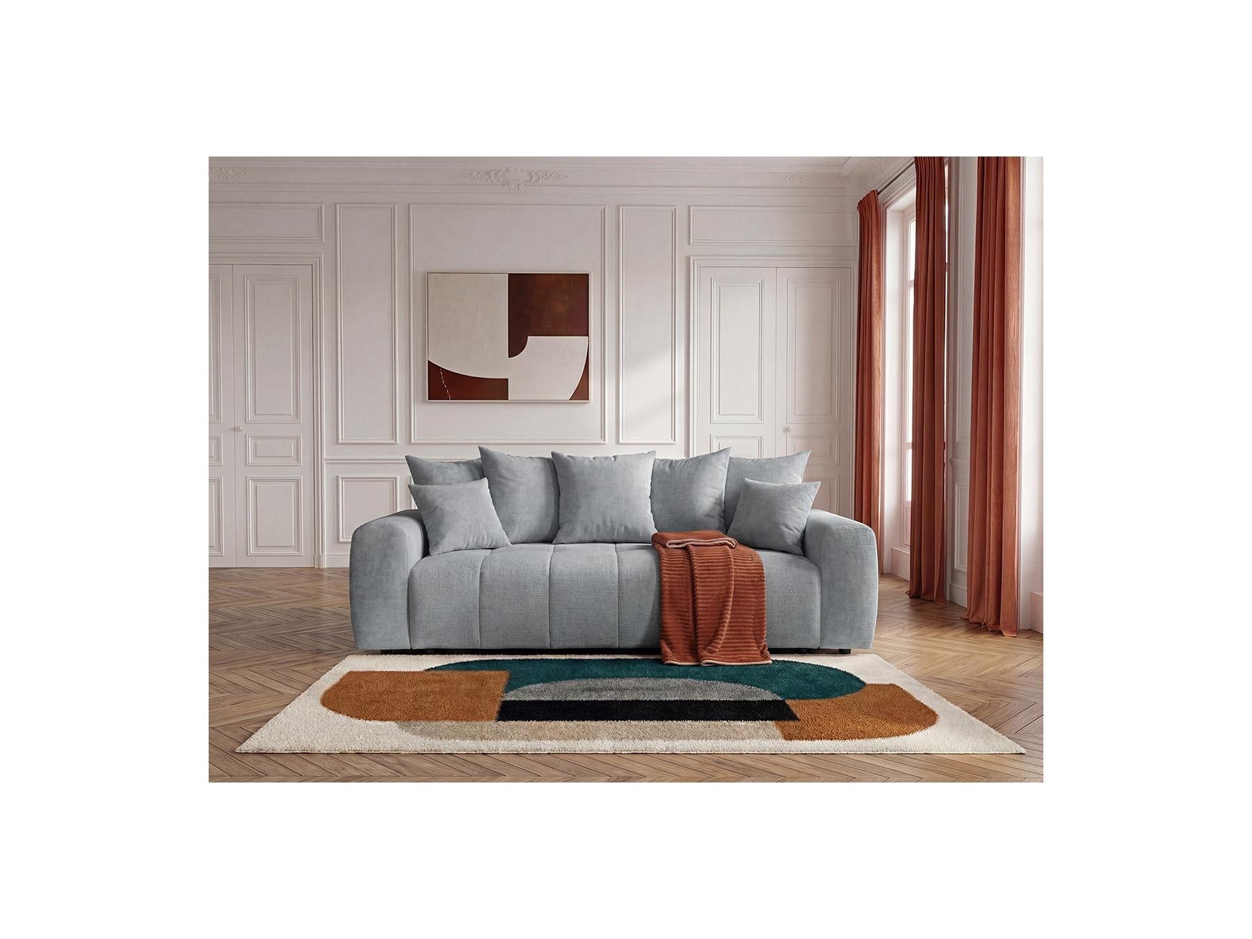 Roxelane - 3-Seater Sofa Bed - Heathered Fabric