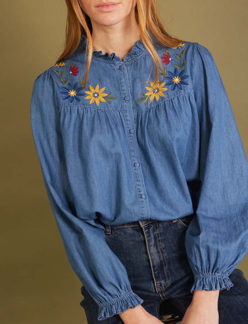 Geborduurde Blouse Selene