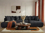 Roxelane - Panoramic Sofa Bed - Mottled Fabric - Right-Hand Corner