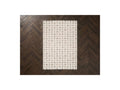Mizai - Tapis Poils Longs - Motif Graphique - Beige
