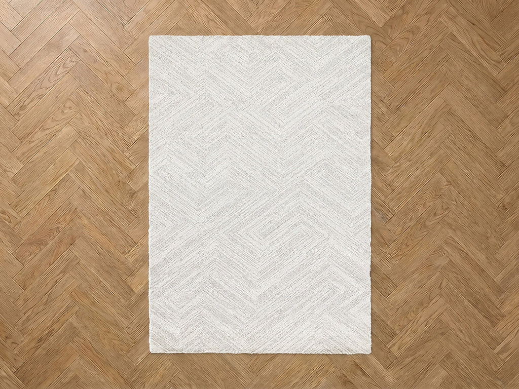 Trina - Tapis Poils Courts Motif Graphique
