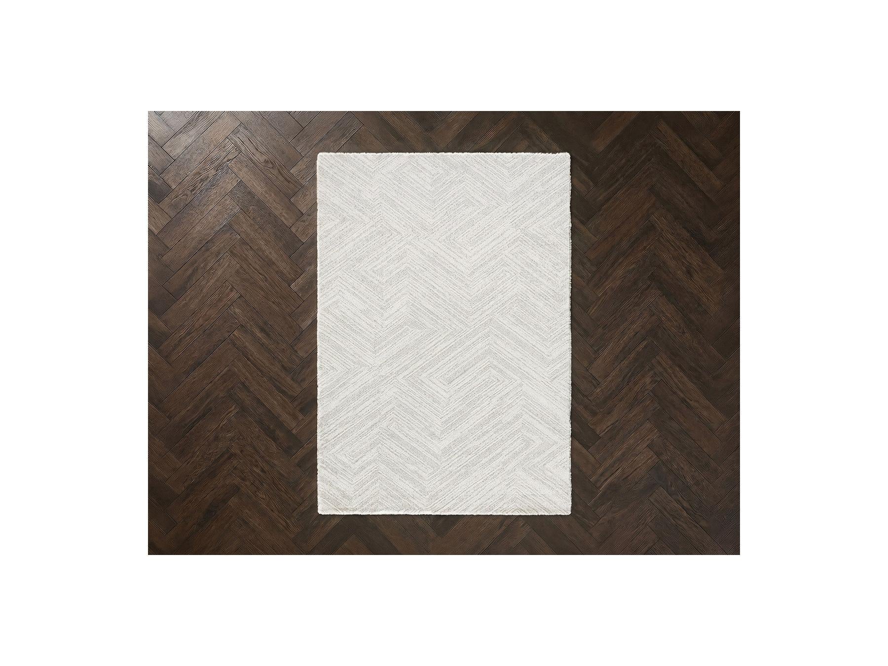 Trina - Tapis Poils Courts Motif Graphique