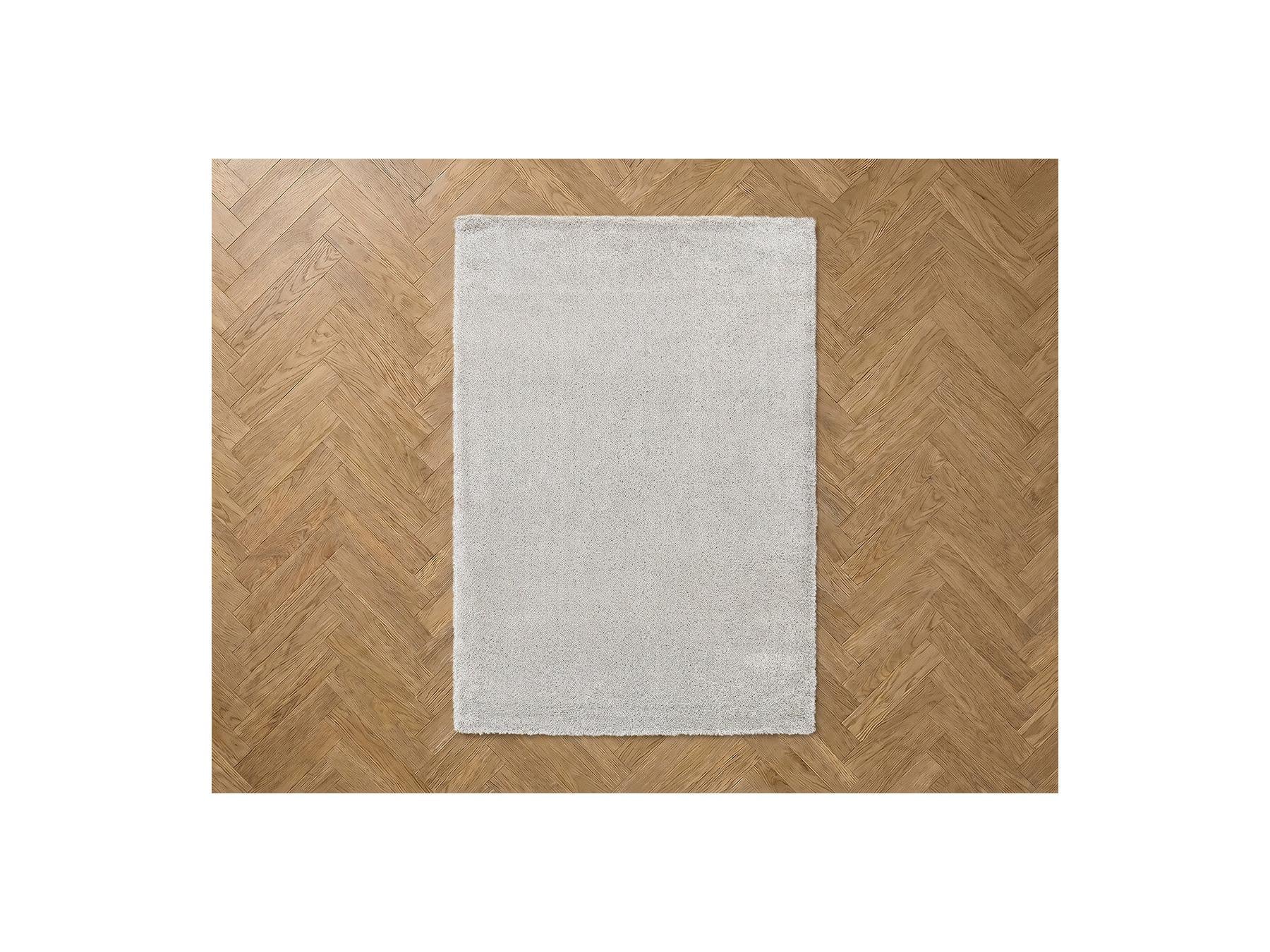 Shonna - Long Pile Rug - Plain - Light Grey