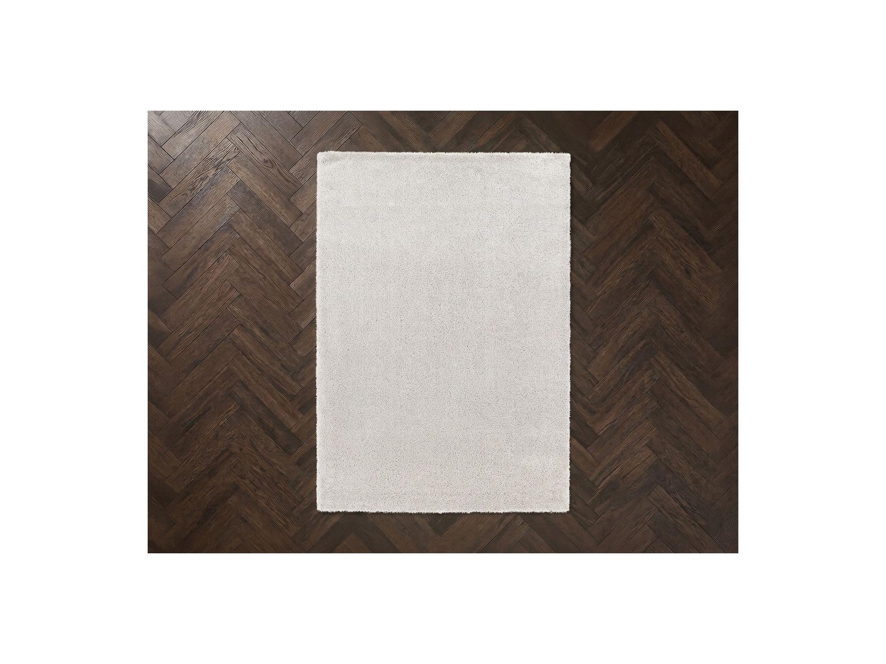 Shonna - Long Pile Rug - Plain - Light Grey