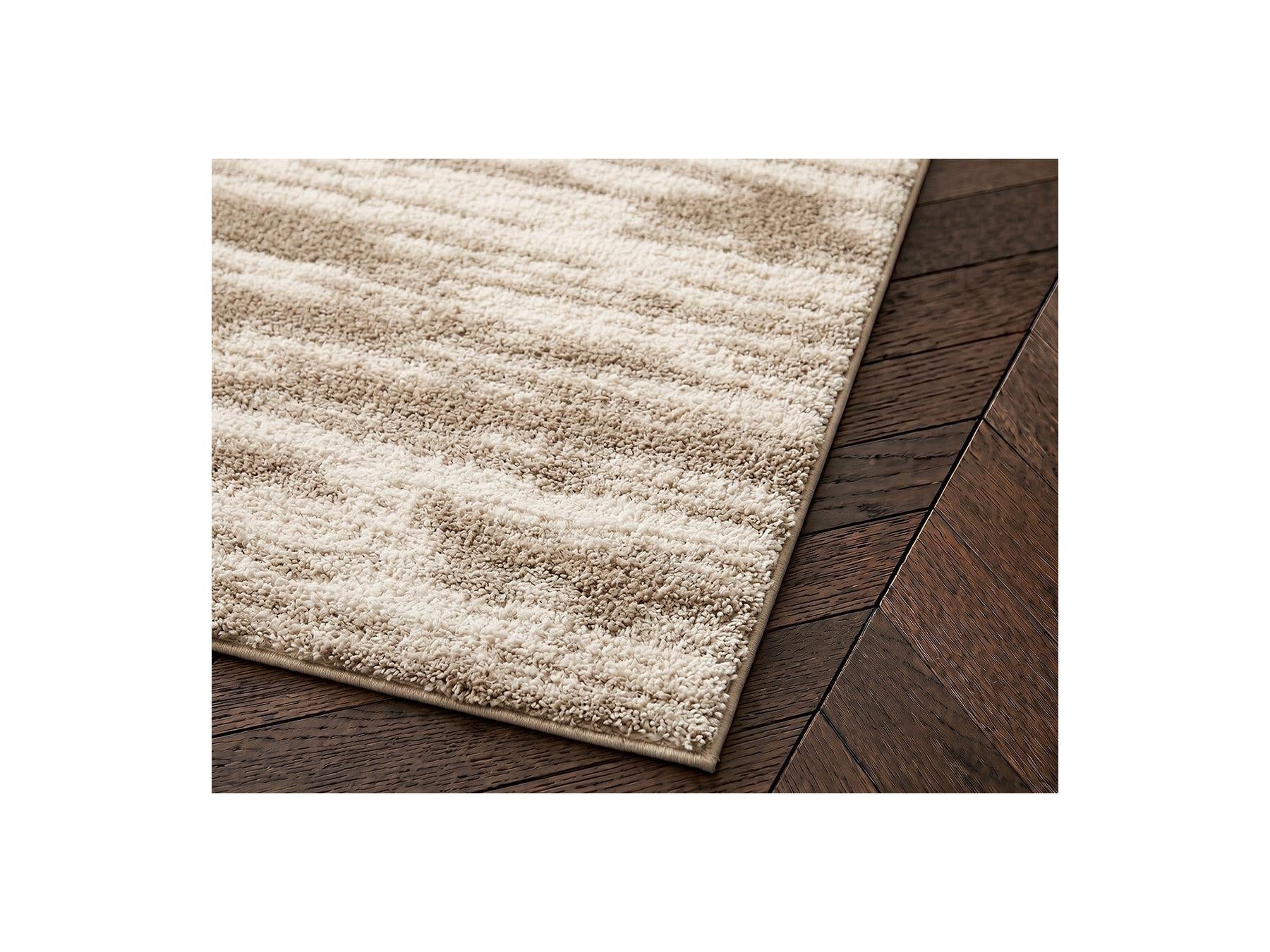 Telira - Long-Pile Rug - Abstract Pattern - Brown