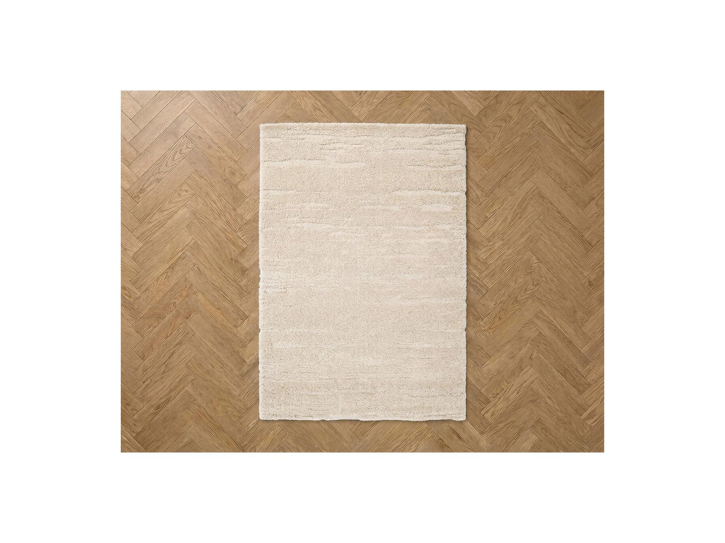 Telira - Long Pile Rug - Abstract Pattern - Beige