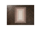 Lyzzo - Tapis Poils Longs - Motif Graphique - Marron