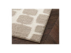 Chino - Tapis Poils Longs - Motif Abstrait - Beige