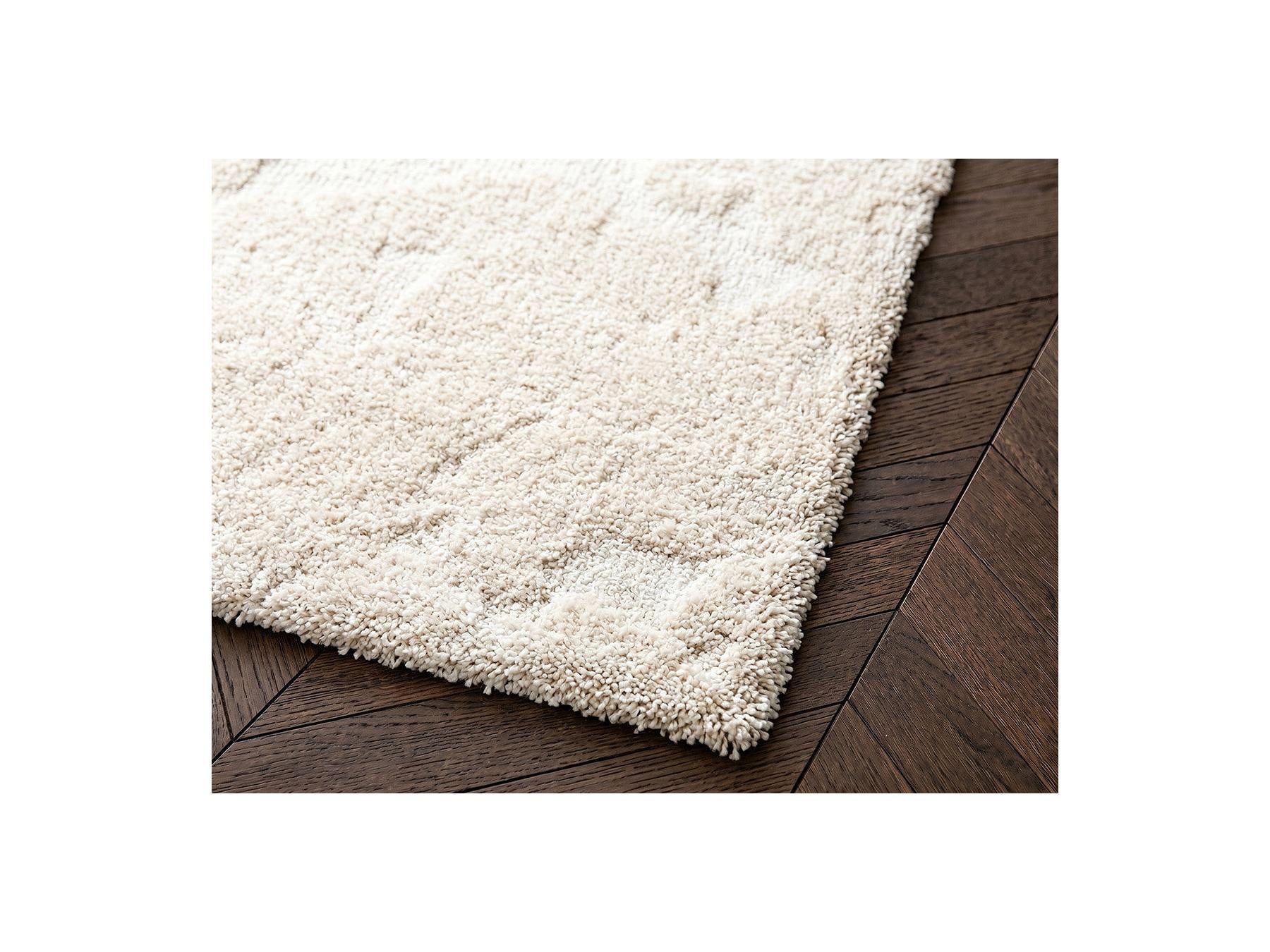 Embren - Alfombra de pelo largo Embren con motivo abstracto - Beige