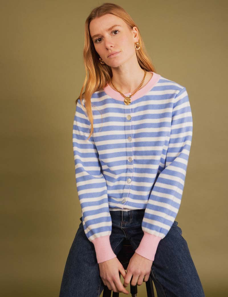 Hemelsblauw & Roze Vest Adir