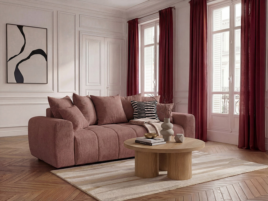 Roxelane - 3-Seater Sofa Bed - Heathered Fabric