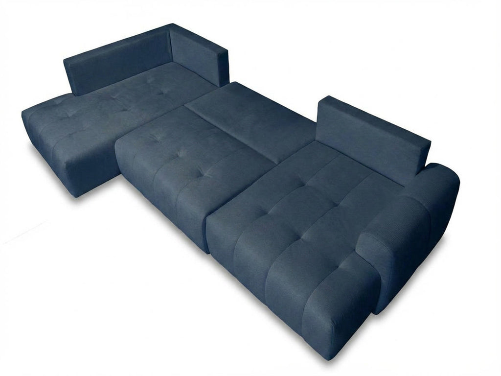 Roxelane - Panoramic Sofa Bed - Mottled Fabric - Right-Hand Corner