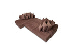 Roxelane - Panoramic Sofa Bed - Mottled Fabric - Right-Hand Corner