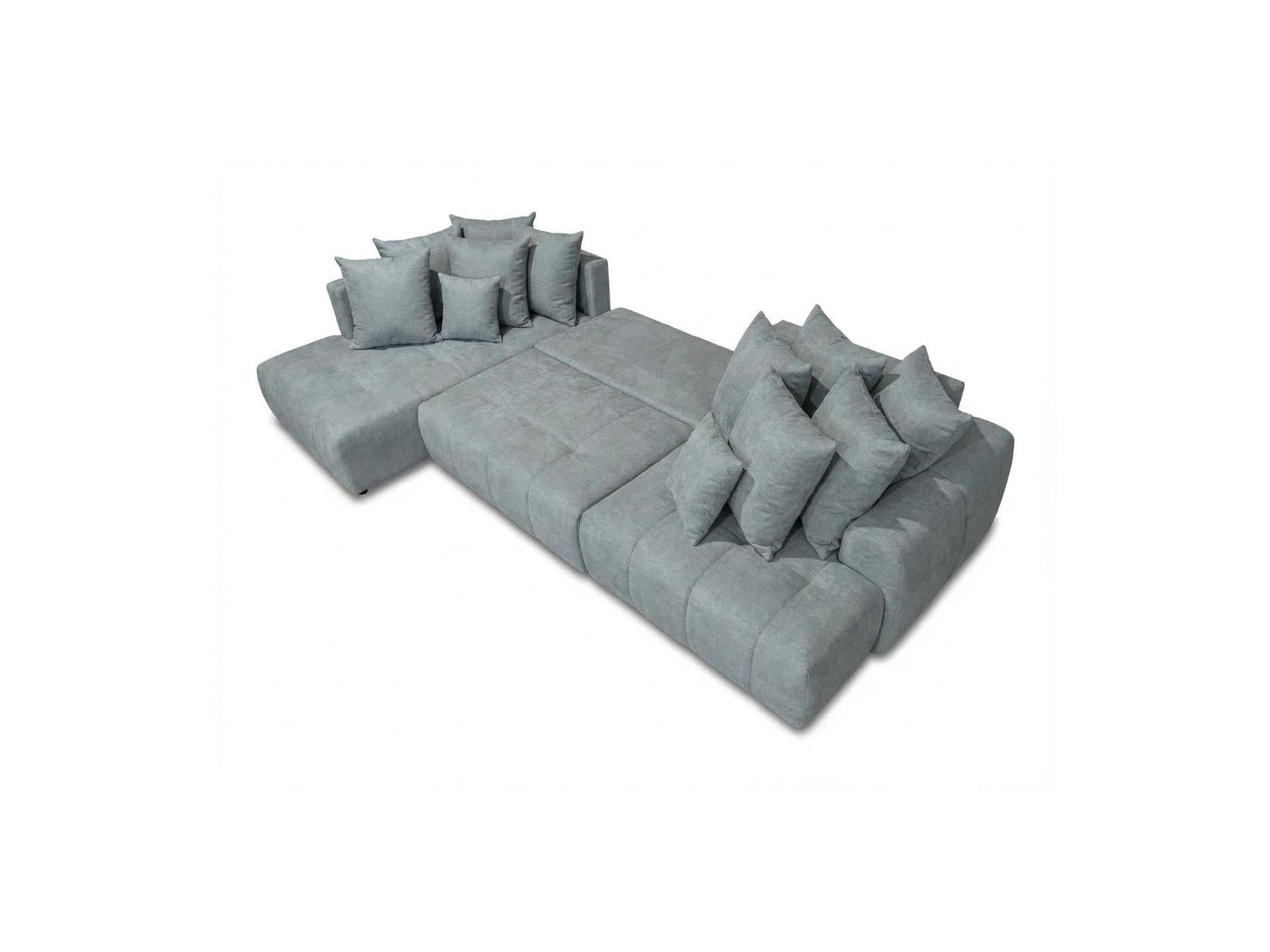 Roxelane - Panoramic Sofa Bed - Mottled Fabric - Right-Hand Corner