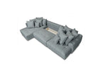 Roxelane - Panoramic Sofa Bed - Mottled Fabric - Right-Hand Corner
