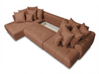 Roxelane - Panoramic Sofa Bed - Mottled Fabric - Right-Hand Corner