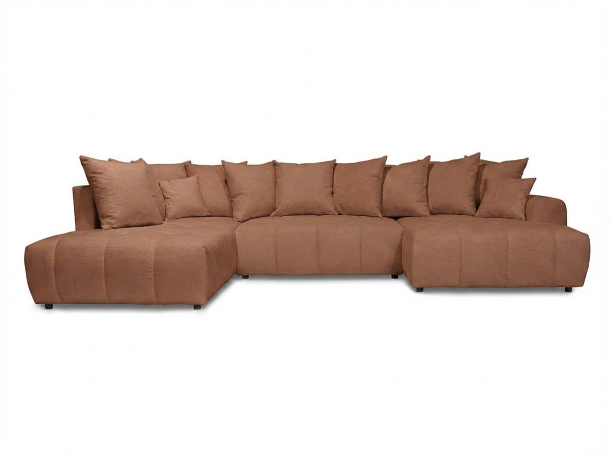 Roxelane - Panoramic Sofa Bed - Mottled Fabric - Right-Hand Corner