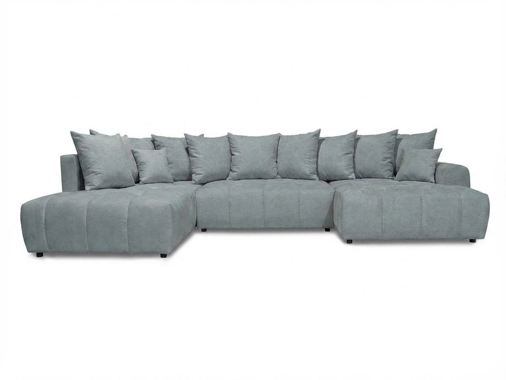 Roxelane - Panoramic Sofa Bed - Mottled Fabric - Right-Hand Corner