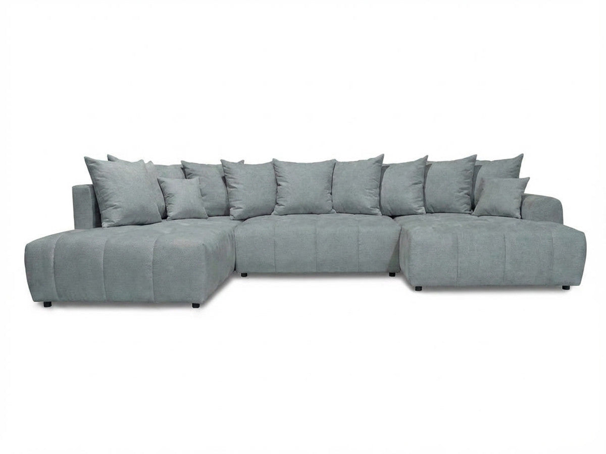 Roxelane - Panoramic Sofa Bed - Mottled Fabric - Right-Hand Corner