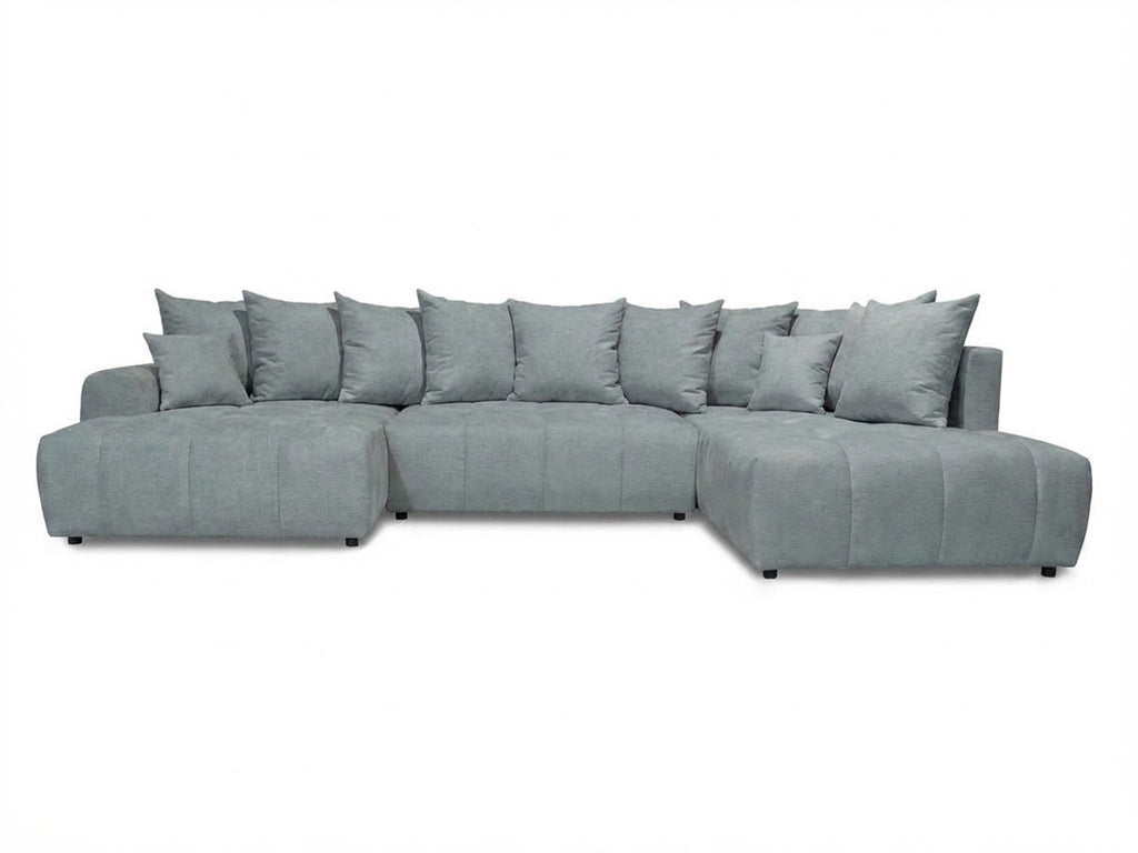 Roxelane - Panoramic Sofa Bed - Heathered Fabric - Left-Hand Corner