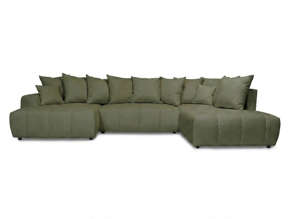 Roxelane - Panoramic Sofa Bed - Heathered Fabric - Left-Hand Corner