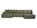 Roxelane - Panoramic Sofa Bed - Heathered Fabric - Left-Hand Corner