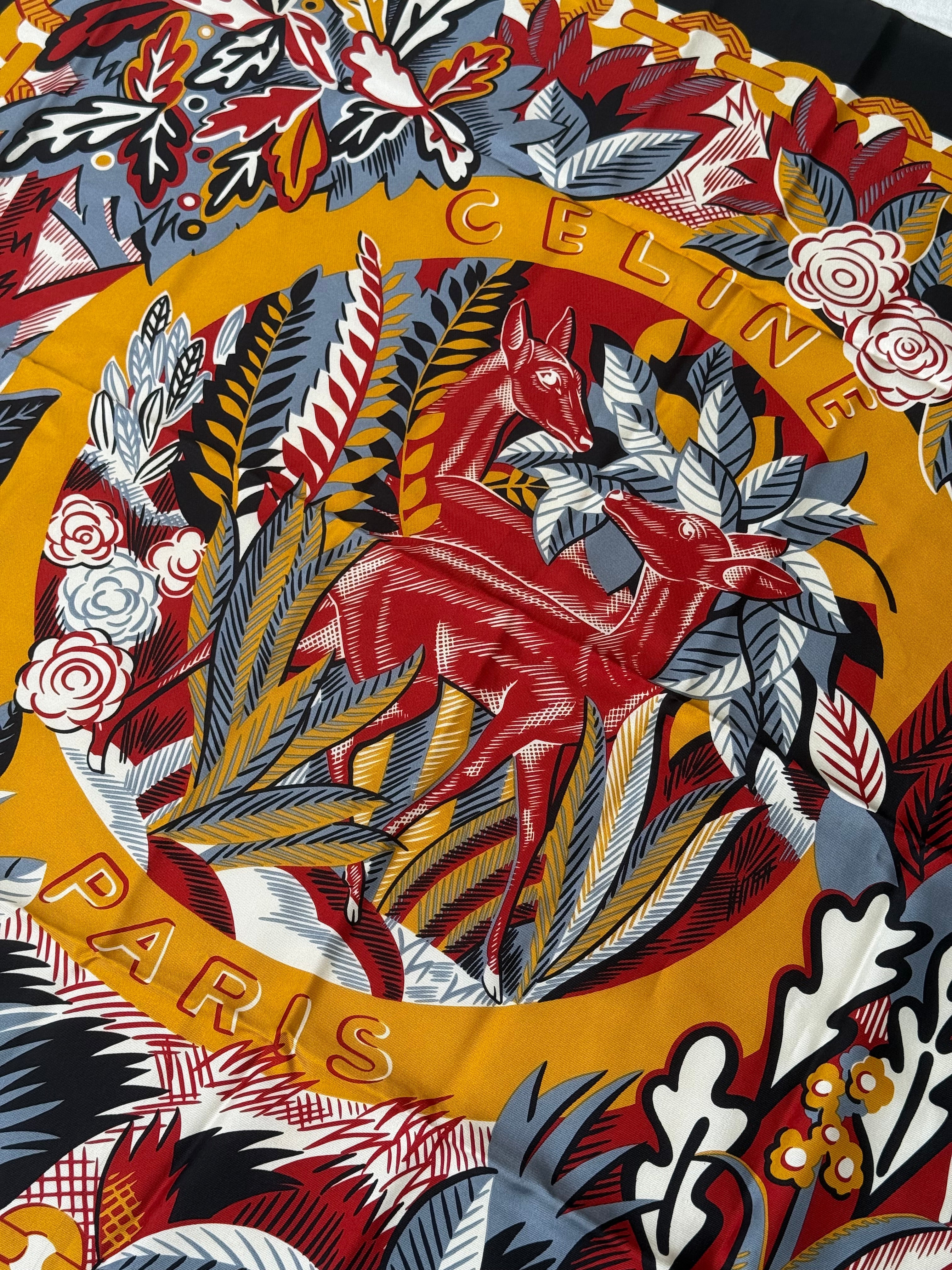 Céline Scarf – Foliage Pattern