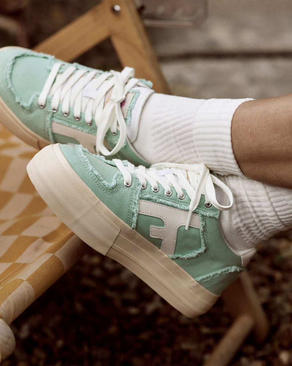 Baskets En Toile Vert Menthe