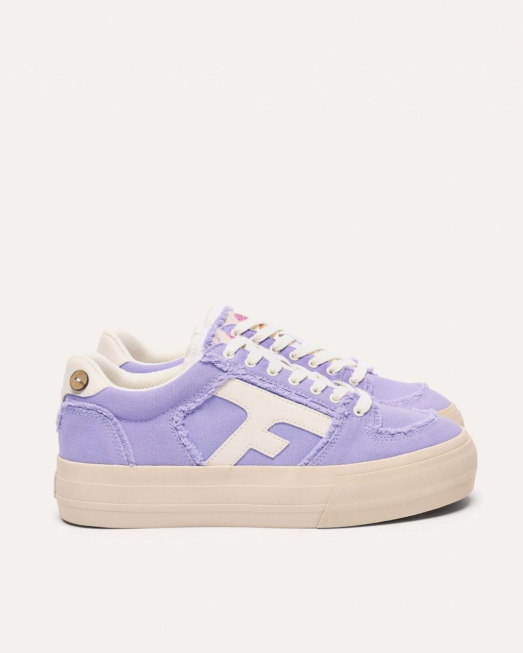 Sneakers aus Canvas Hellviolett