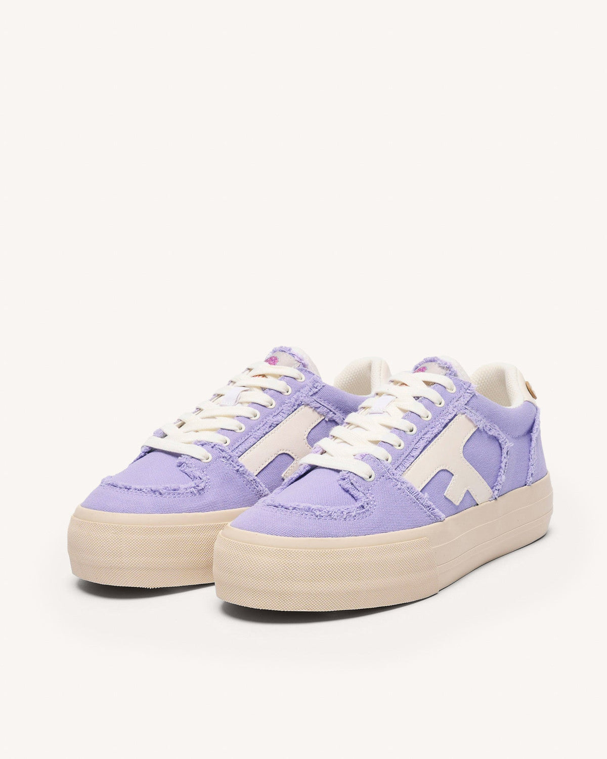 Sneakers aus Canvas Hellviolett