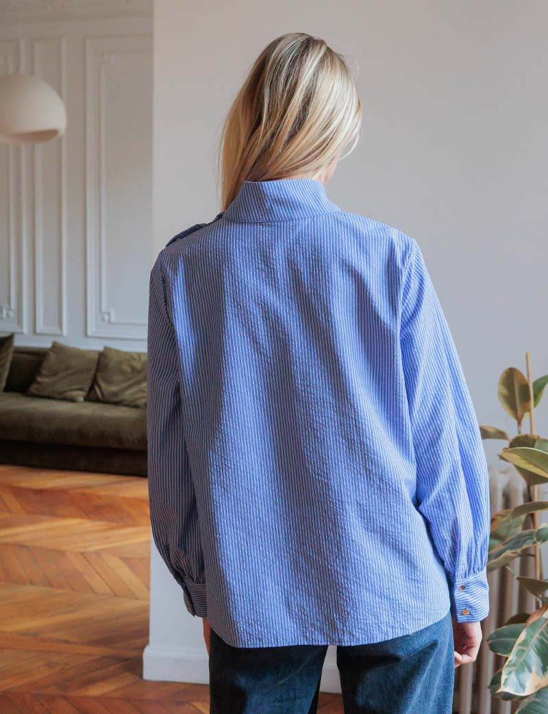 Stribet Skjortebluse Adyo