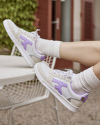Sneaker Hazel – Weiß und Hellviolett