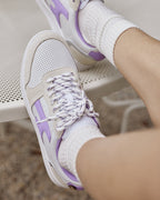 Sneaker Hazel – Weiß und Hellviolett