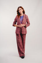 The Neil A Pink Check Trousers