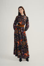 Vestido largo azul Jasmine de The Etta