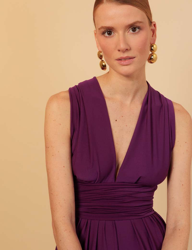 Gabriella Purple Jumpsuit