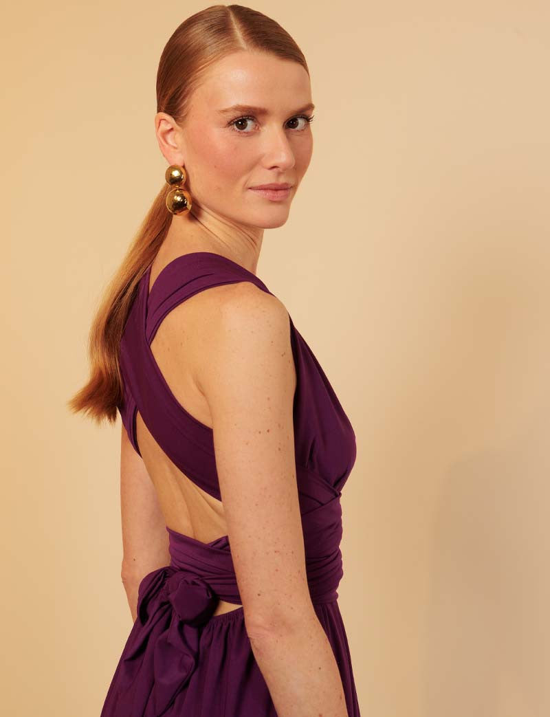 Gabriella Purple Jumpsuit