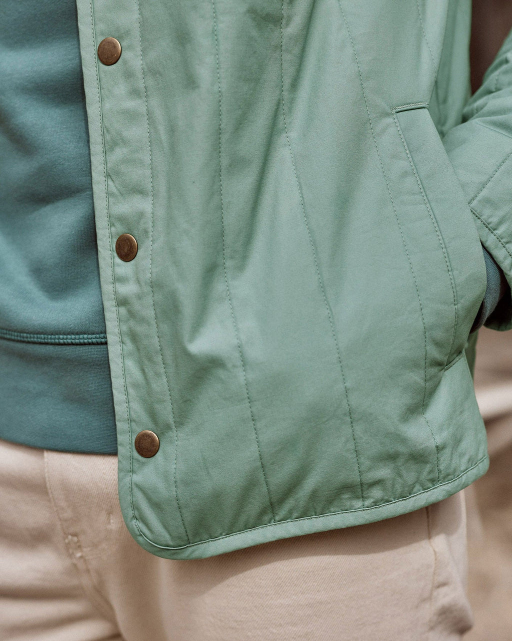 Veste En Coton Vert D'Eau
