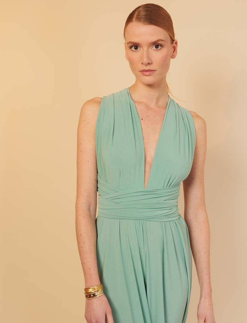 Opaalgroene Jumpsuit Gabriella