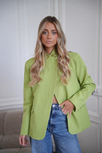 Manon Asymmetrical Blazer - Green