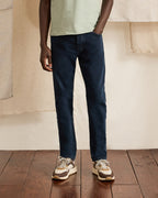 Jeans slim blu scuro in cotone