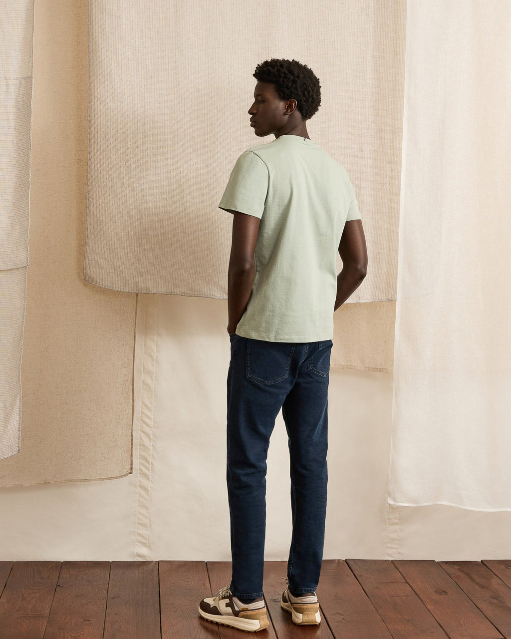 Jeans slim blu scuro in cotone
