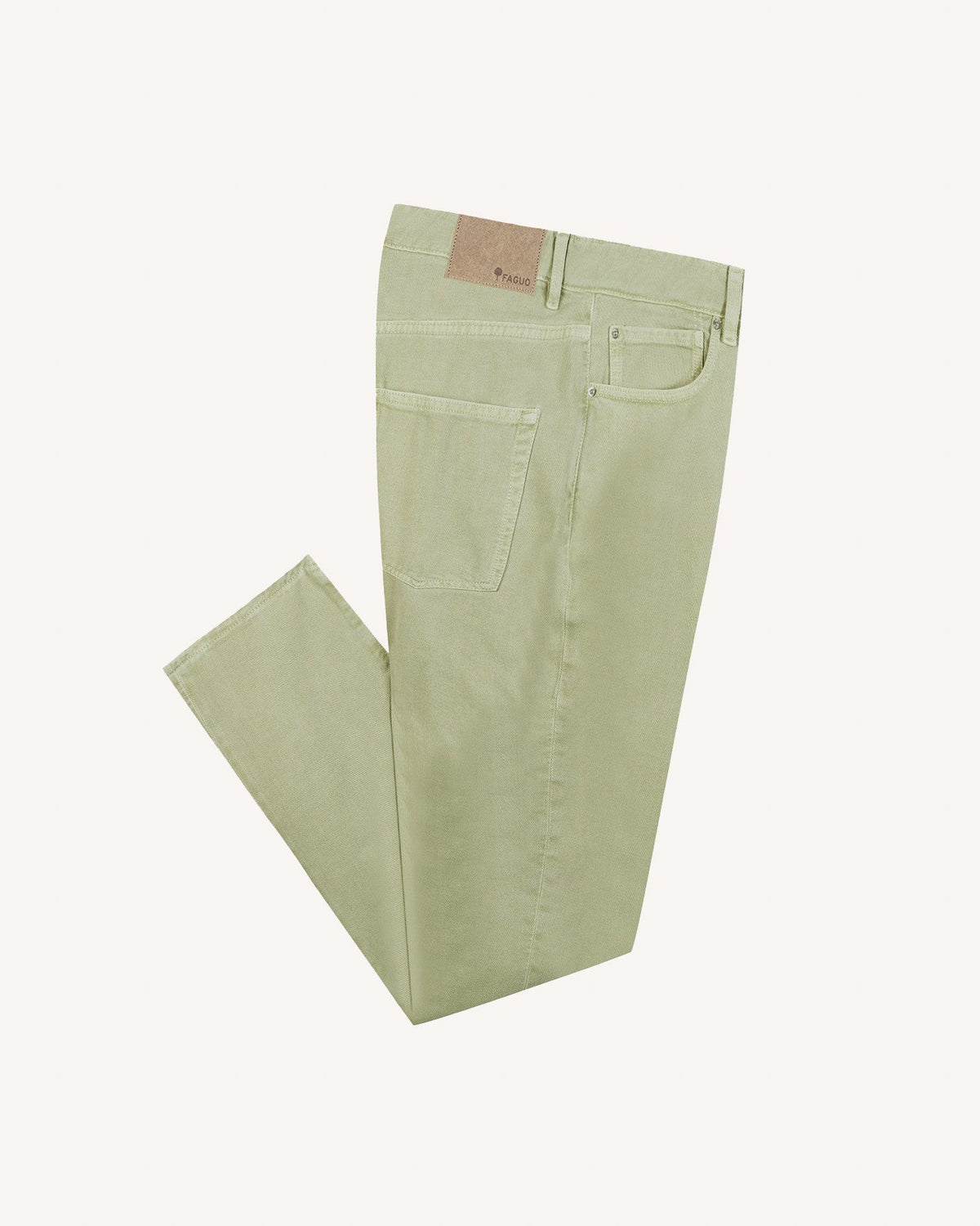 Jeans affusolati kaki chiaro