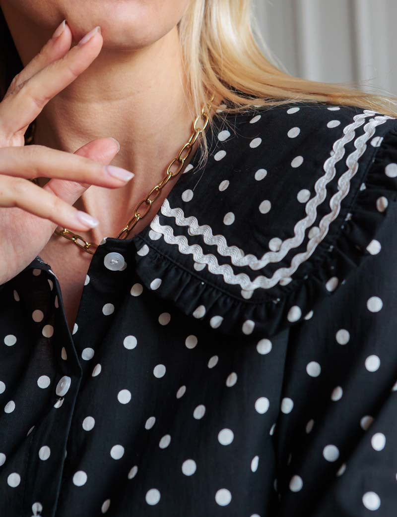Zwarte blouse Erel